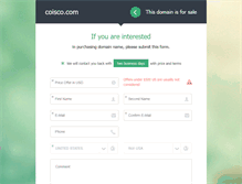 Tablet Screenshot of coisco.com
